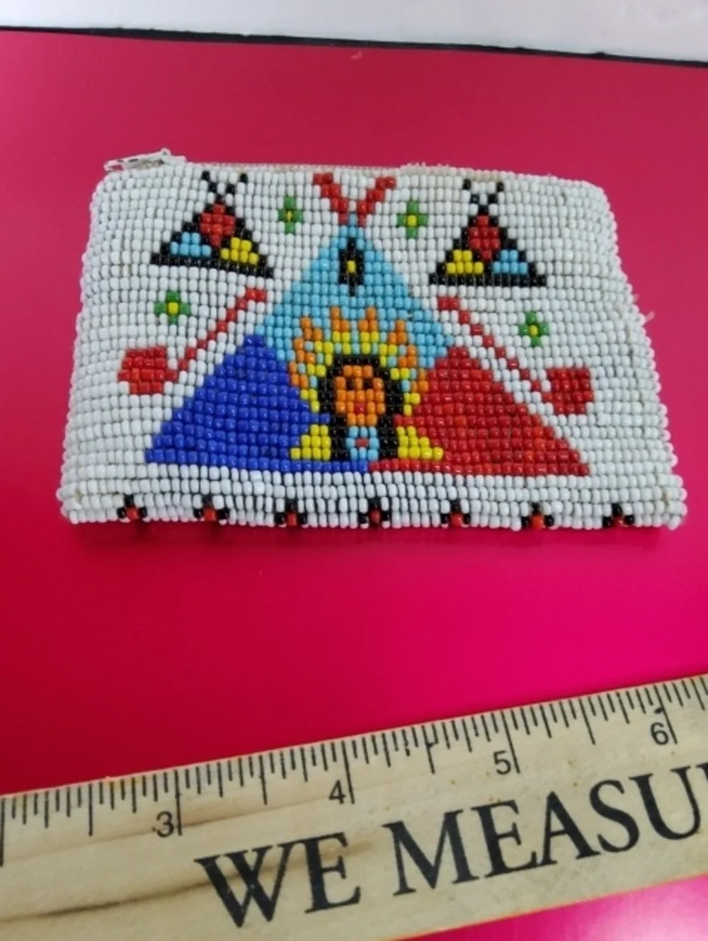 1950's Native American Hand-beaded Coin Purse